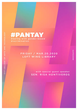 #PANTAY - School event poster for Safezone (CIIT's LGBTQIA+ Organization)