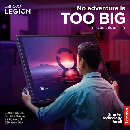 Legion Go - April Fools Social Media Post Made under Itch Creatives
