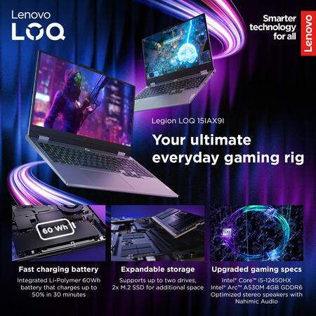 Legion LOQ 15IAX9I - Social Media Post Made under Itch Creatives